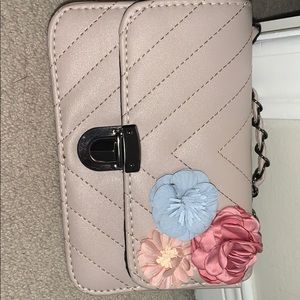 Baby Pink bag With Flowers